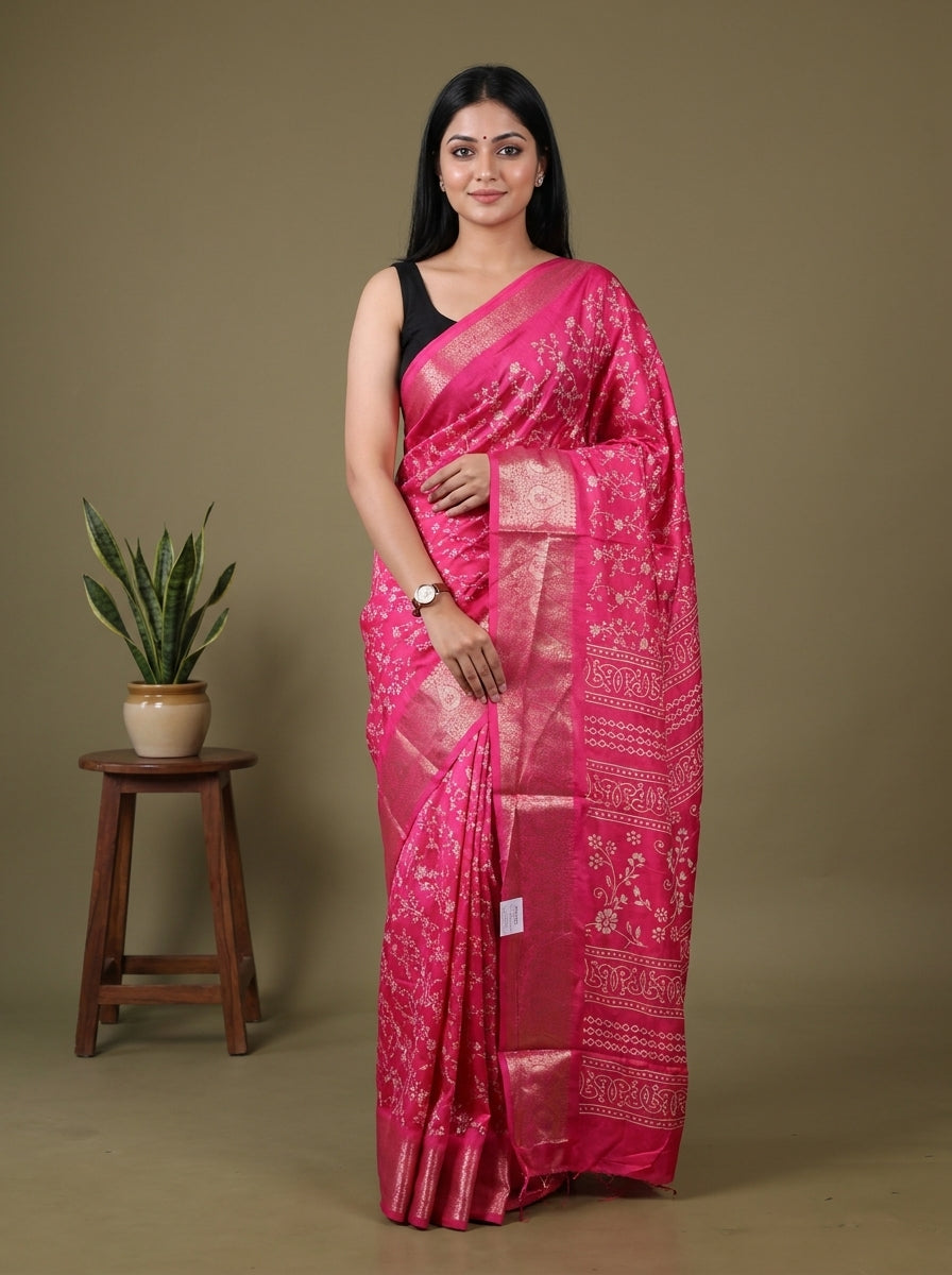 Semi Crepe Saree - EBS16481