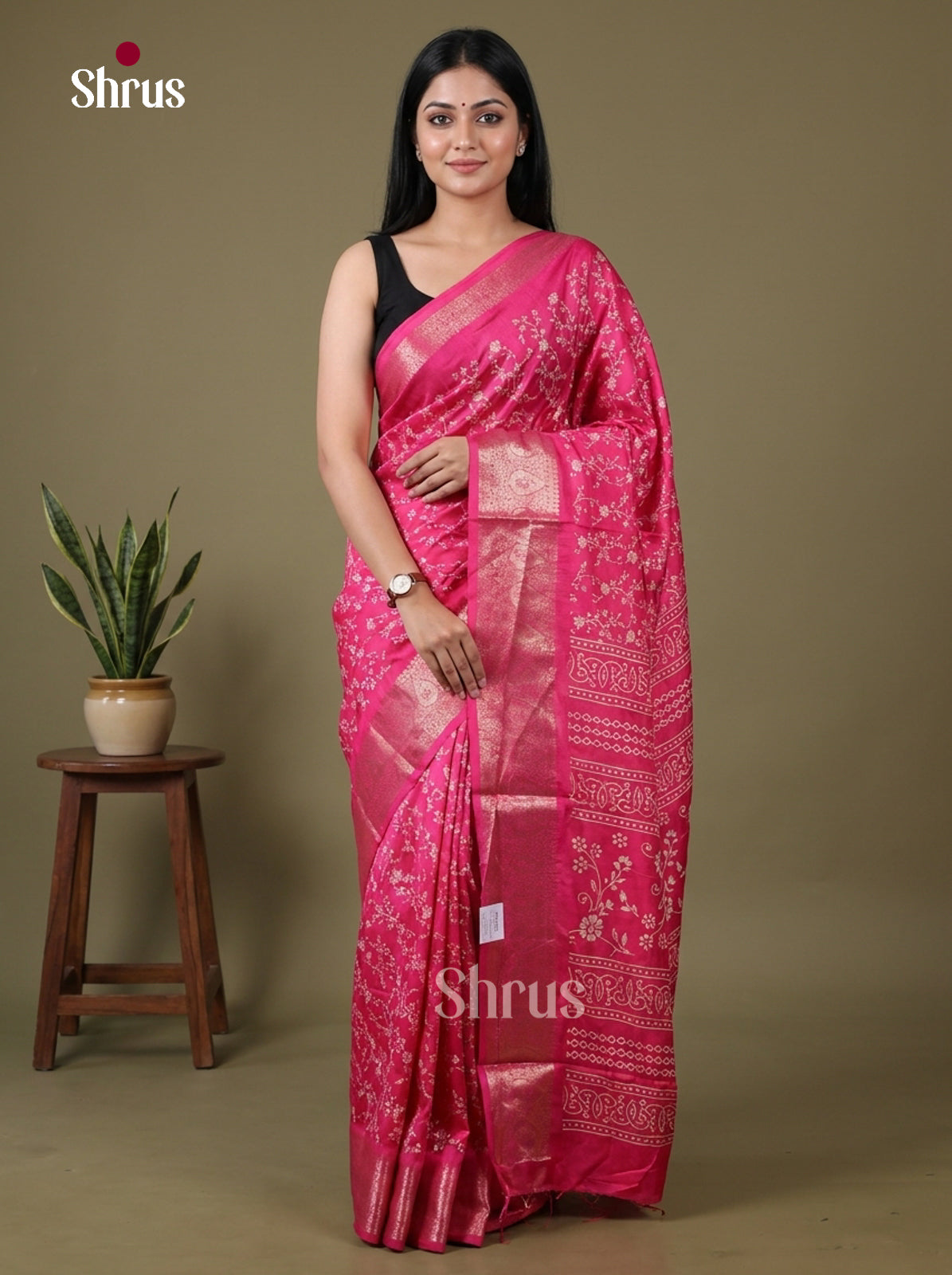 Semi Crepe Saree - EBS16481