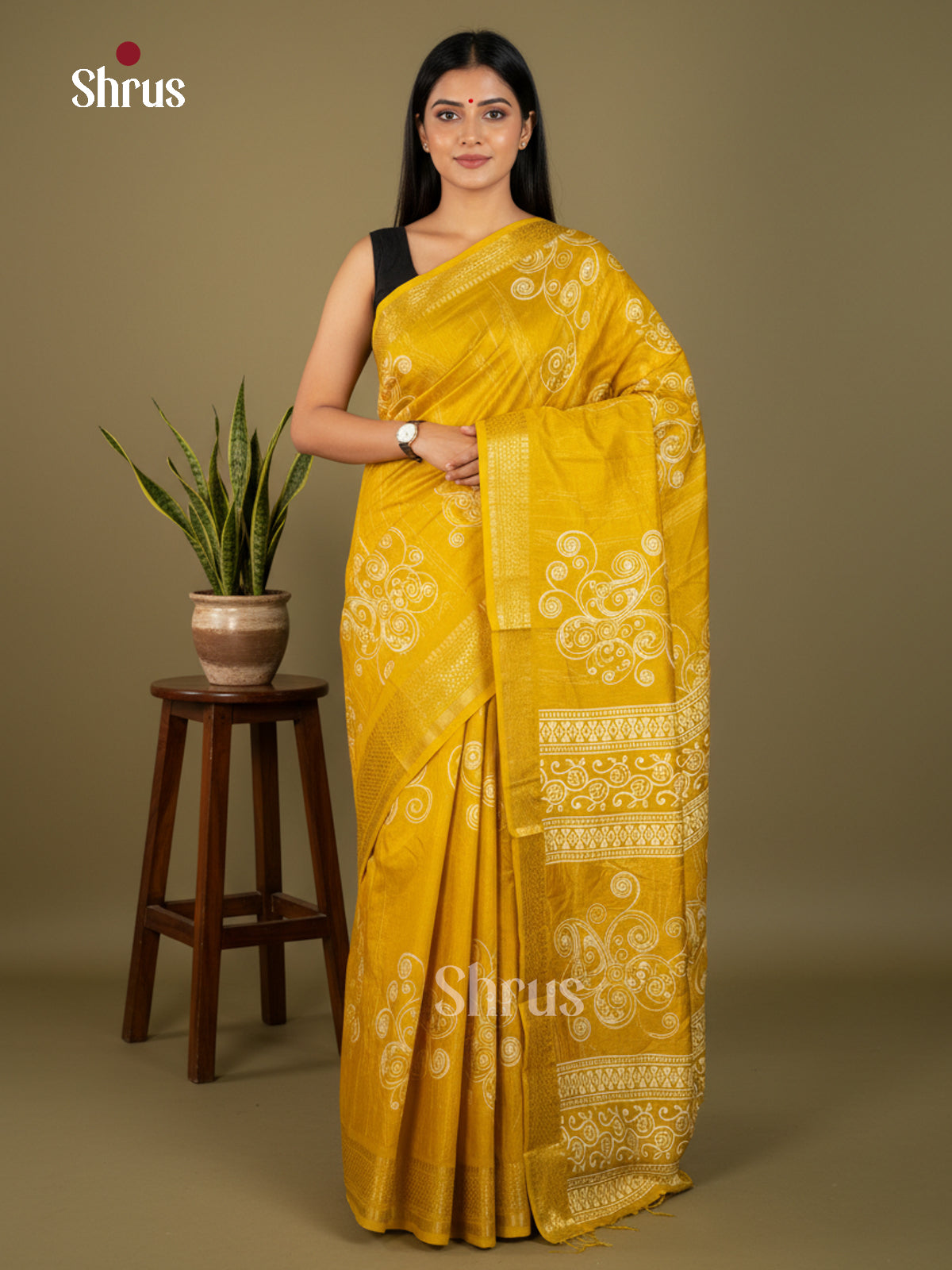 EBS16500 - Semi Crepe Saree - Shop on Shrus.com