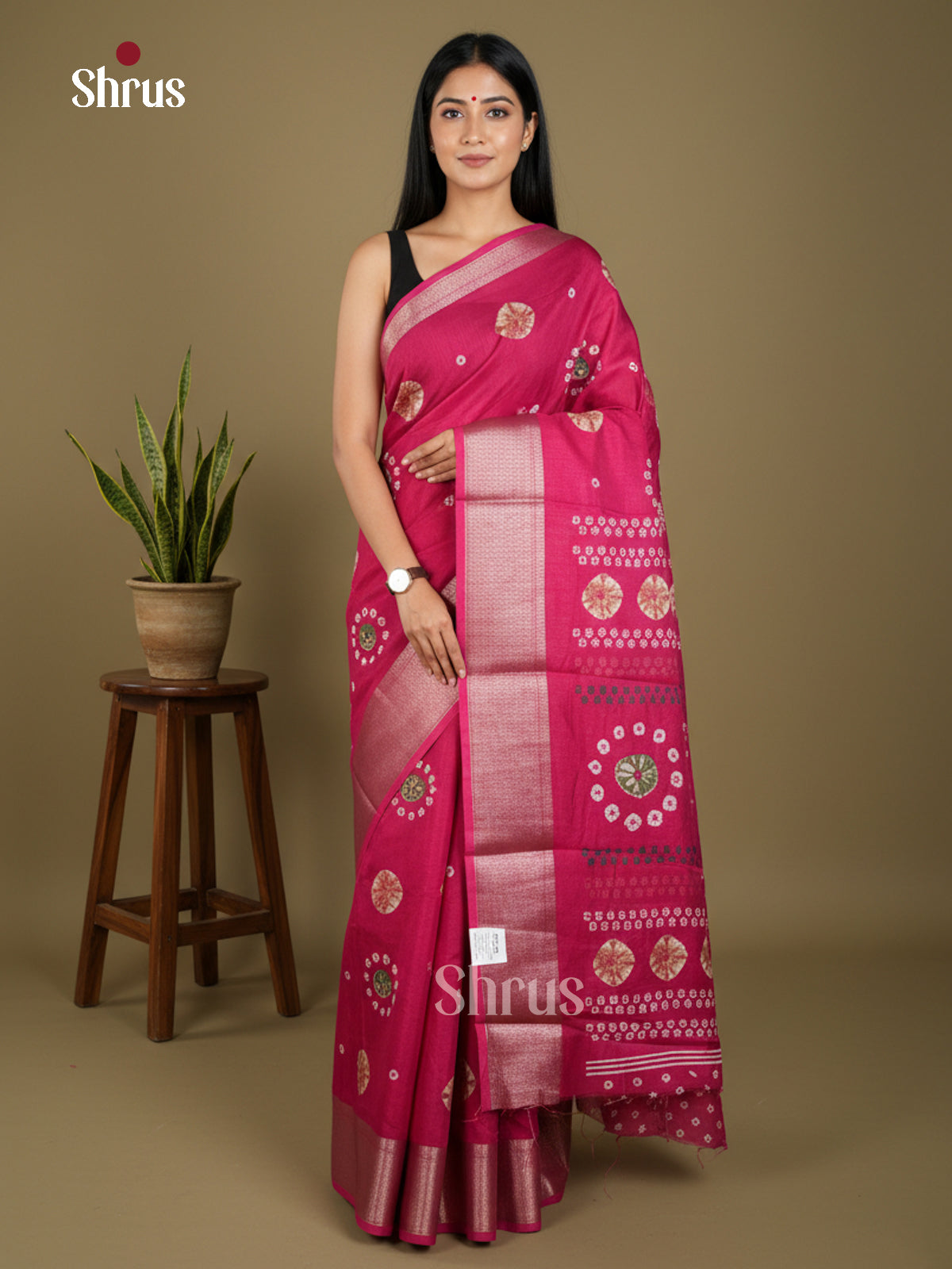 EBS16508 - Semi Crepe Saree - Shop on Shrus.com