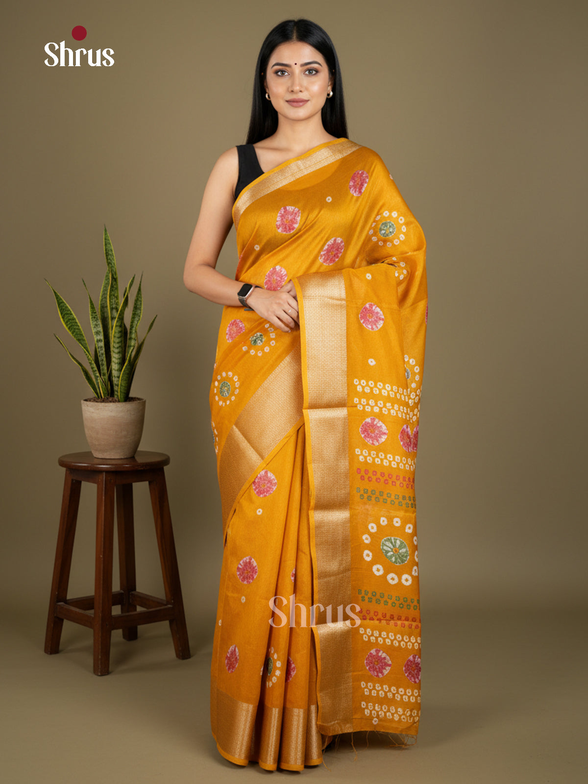 Semi Crepe Saree - EBS16509 - Shop on Shrus.com