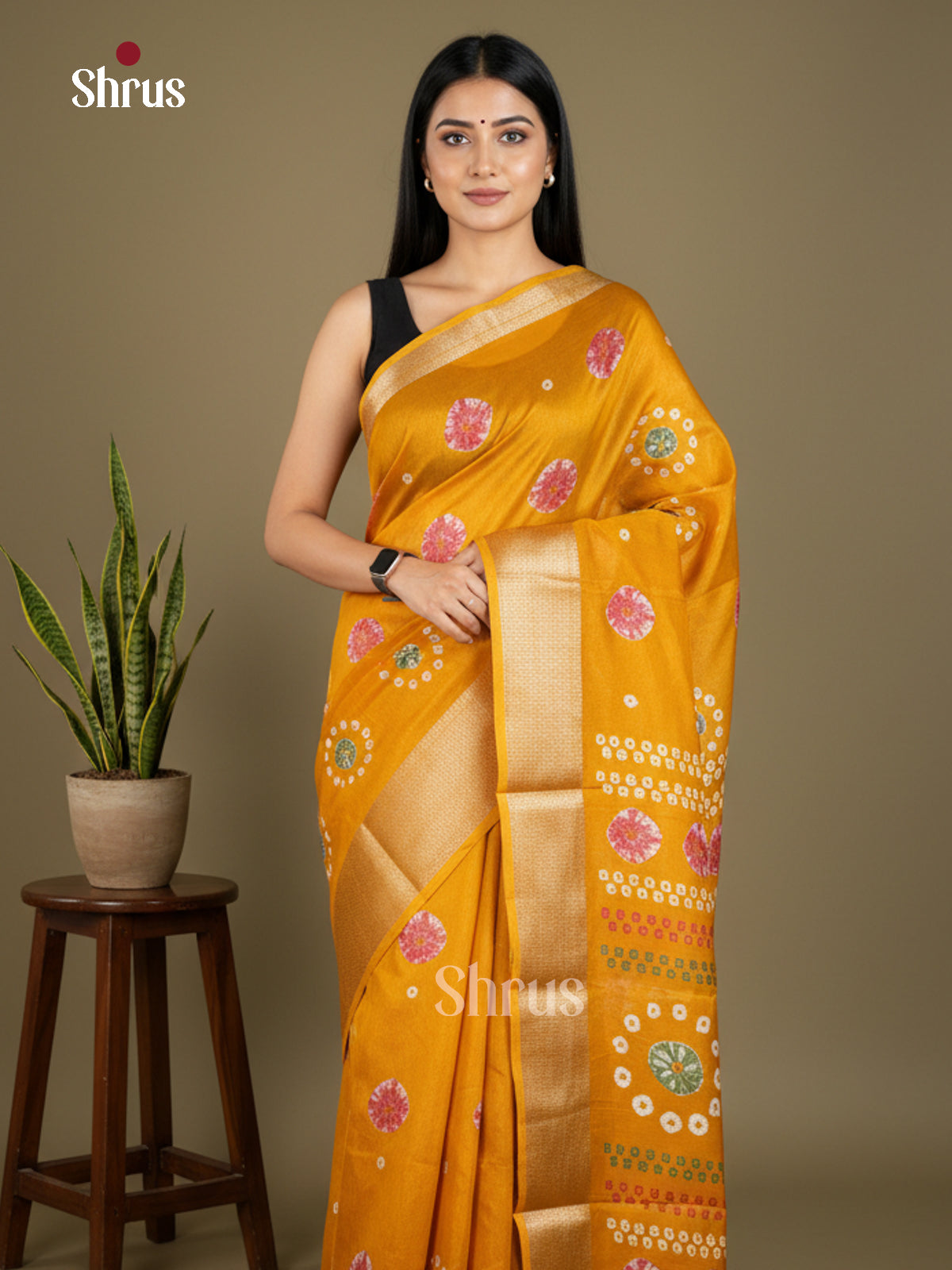 Semi Crepe Saree - EBS16509 - Shop on Shrus.com