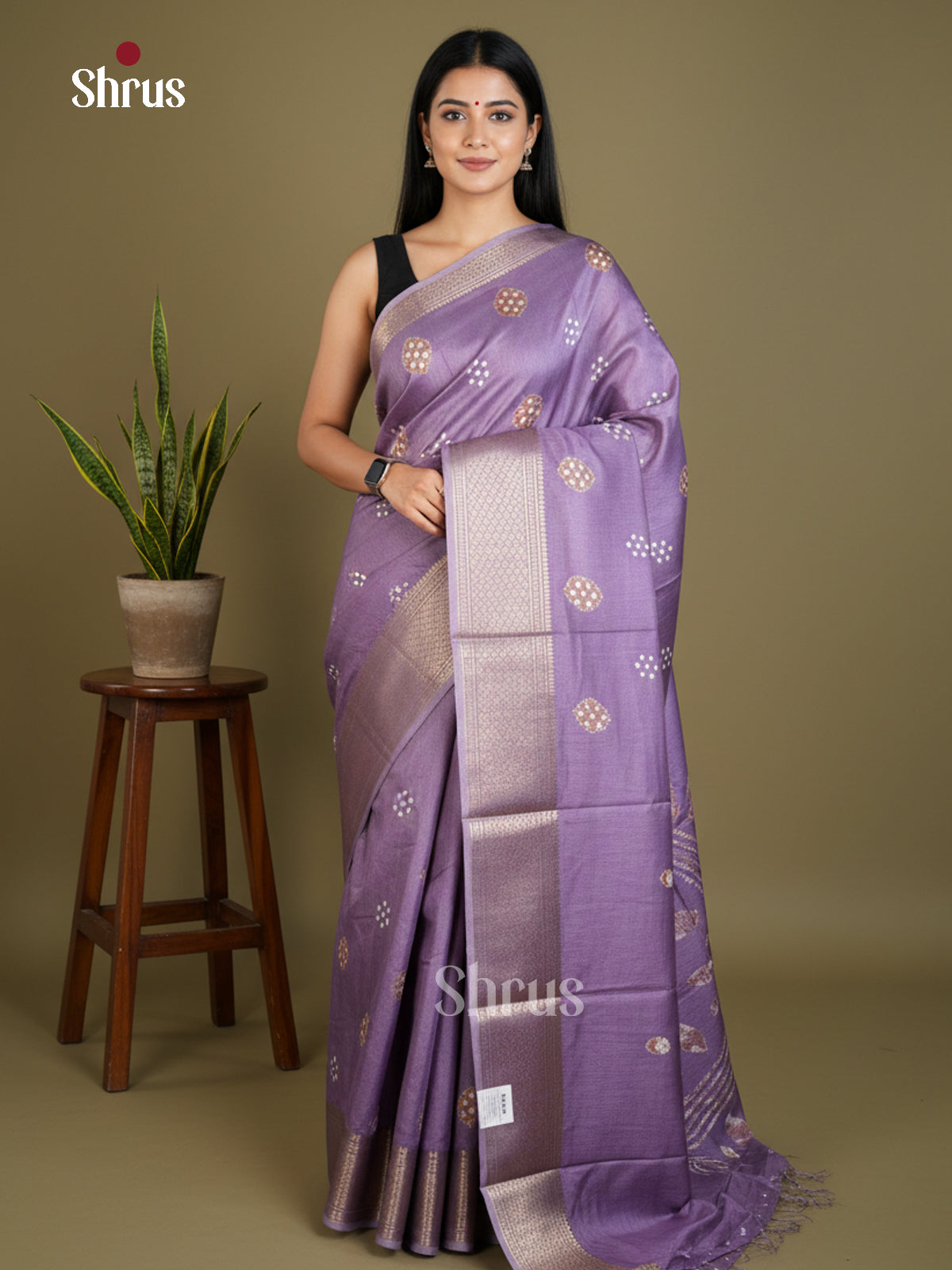 Semi Crepe Saree - EBS16519 - Shop on Shrus.com