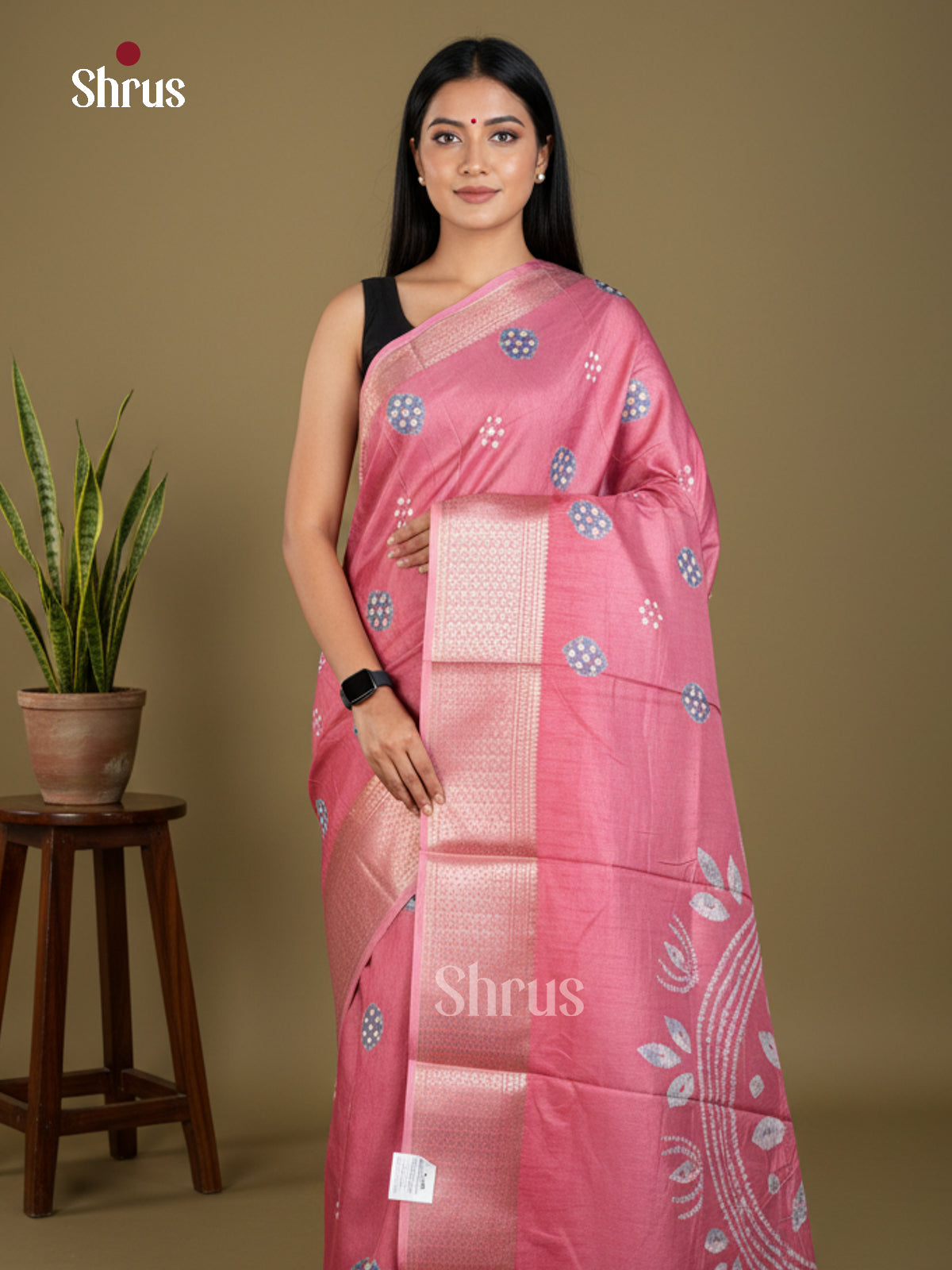 EBS16521 - Semi Crepe Saree - Shop on Shrus.com