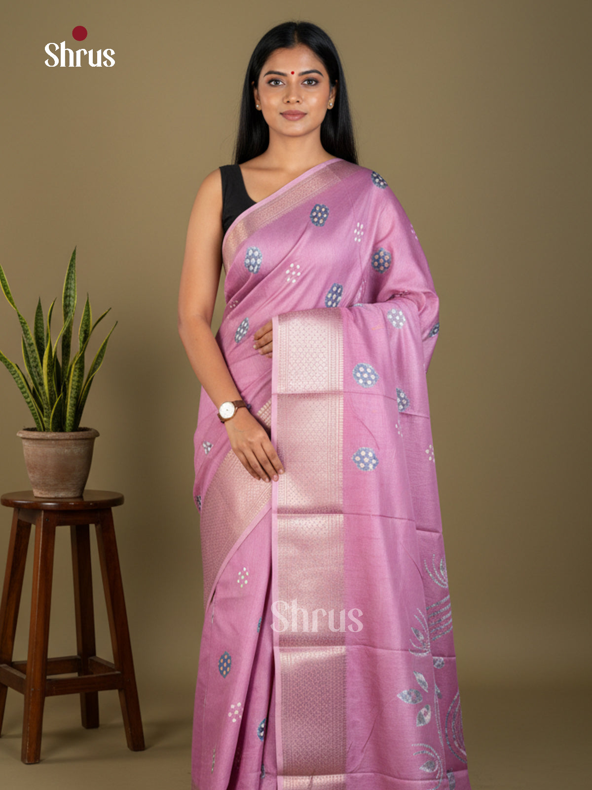 EBS16524 - Semi Crepe Saree - Shop on Shrus.com