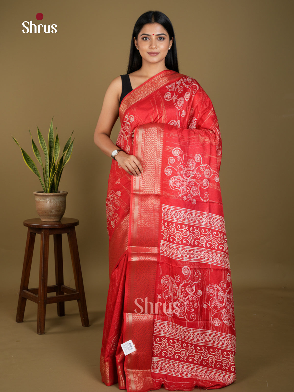 EBS16527 - Semi Crepe Saree - Shop on Shrus.com