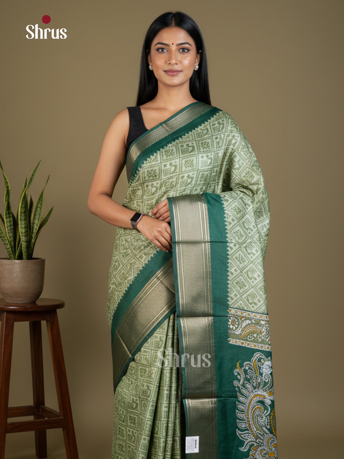 Semi Crepe Saree - EBS16531 - Shop on Shrus.com