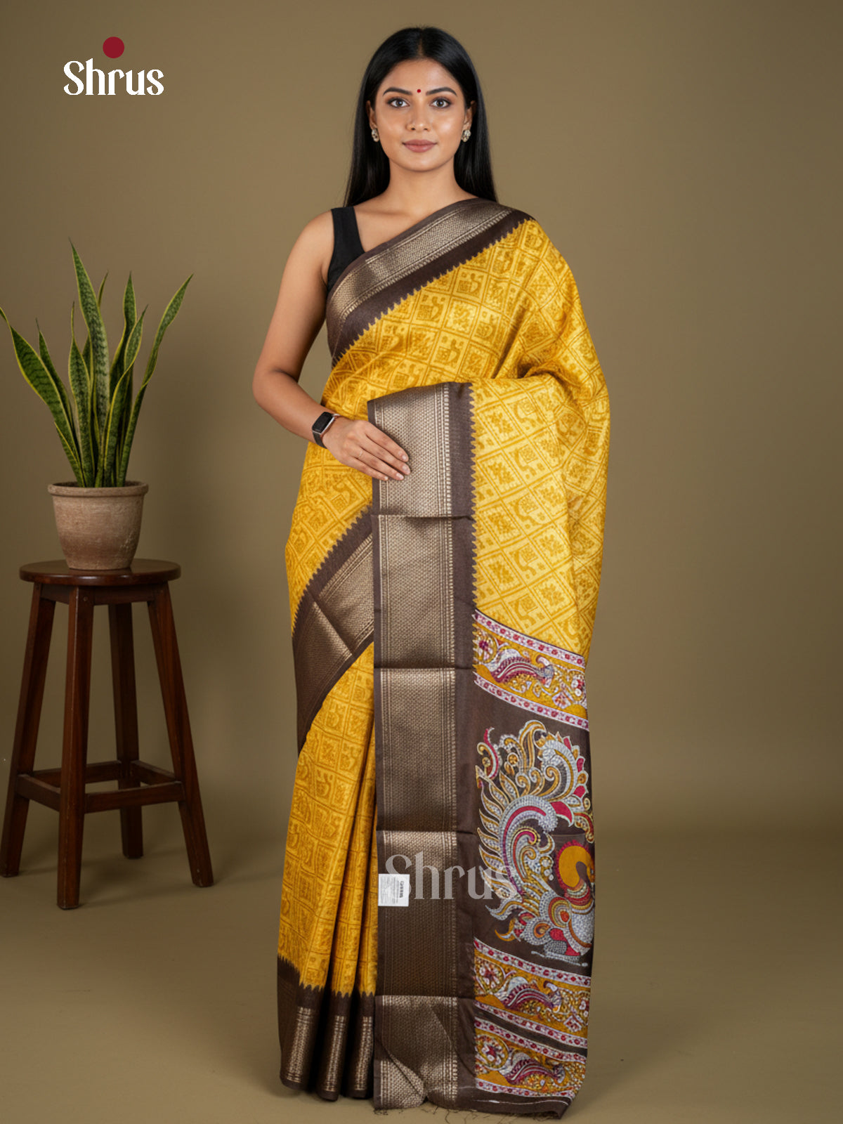 Semi Crepe Saree - EBS16532 - Shop on Shrus.com