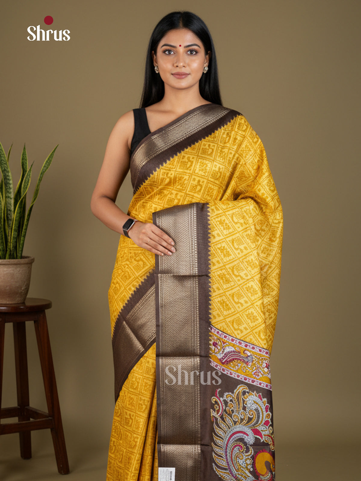 Semi Crepe Saree - EBS16532 - Shop on Shrus.com
