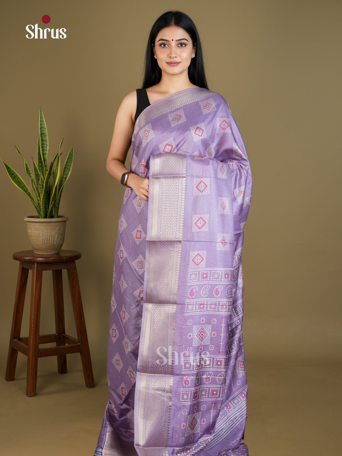 Semi Crepe Saree - EBS16534 - Shop on Shrus.com