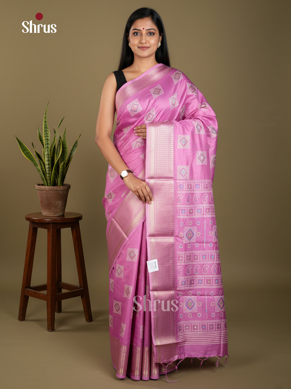 EBS16536 - Semi Crepe Saree - Shop on Shrus.com