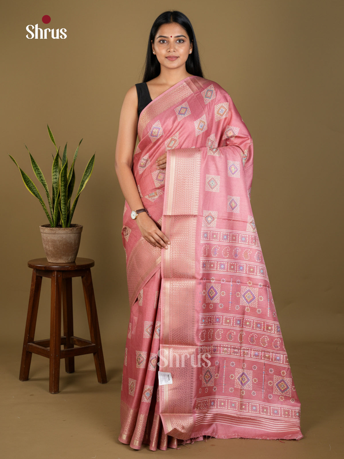 EBS16540 - Semi Crepe Saree - Shop on Shrus.com