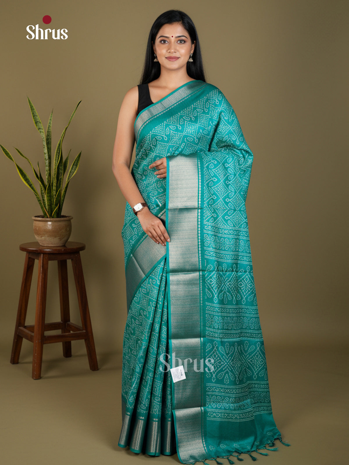 EBS16557 - Semi Crepe Saree - Shop on Shrus.com