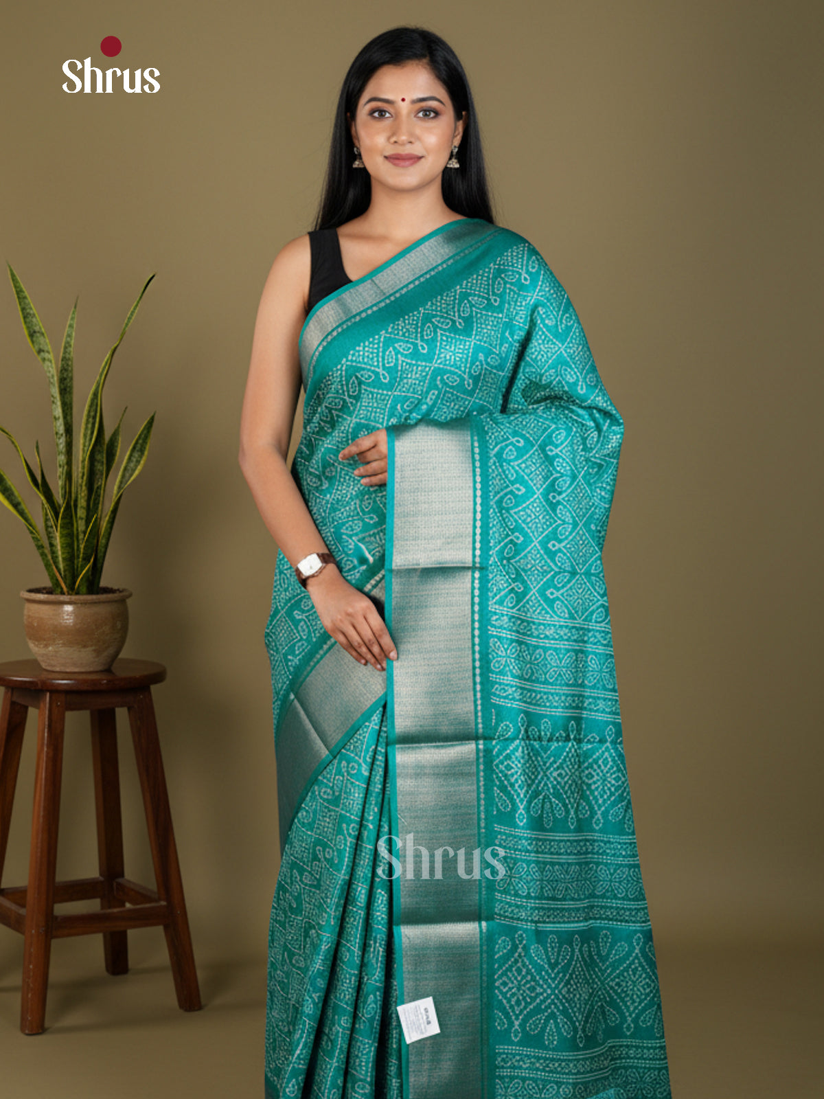 EBS16557 - Semi Crepe Saree - Shop on Shrus.com