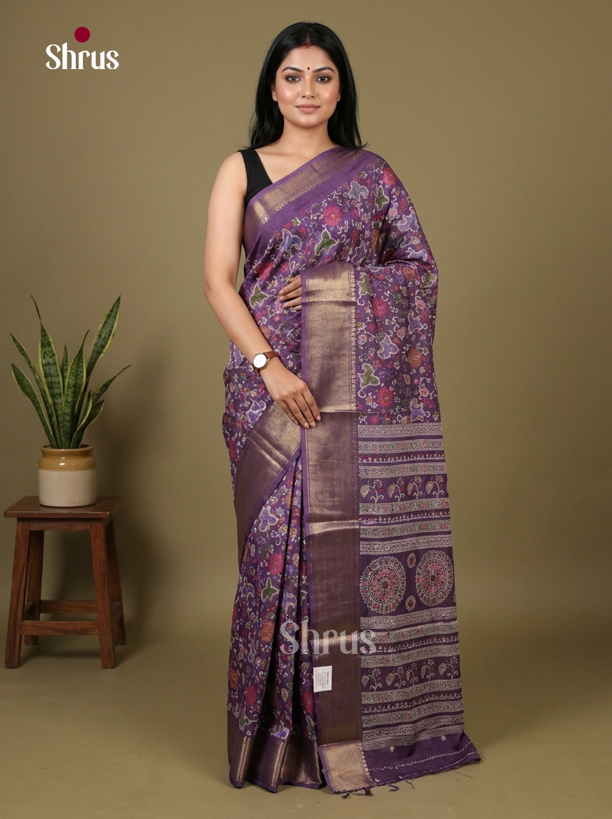 Semi Crepe Saree - EBS16574