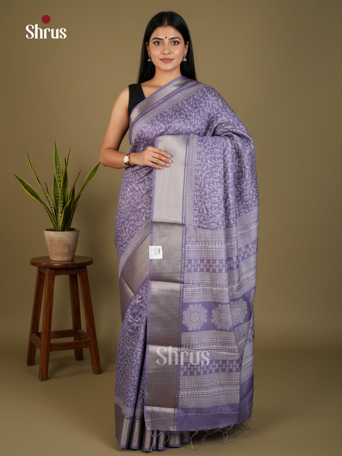 EBS16578 - Semi Crepe Saree - Shop on Shrus.com