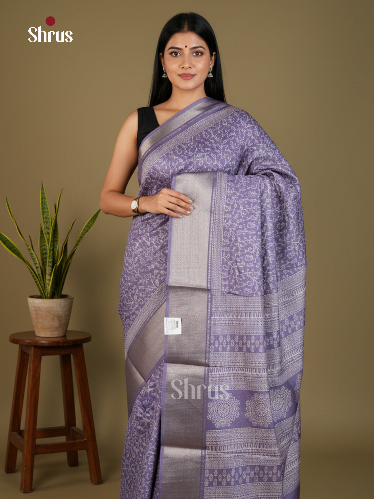 EBS16578 - Semi Crepe Saree - Shop on Shrus.com