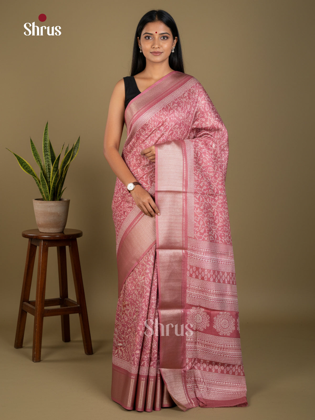 EBS16580 - Semi Crepe Saree - Shop on Shrus.com