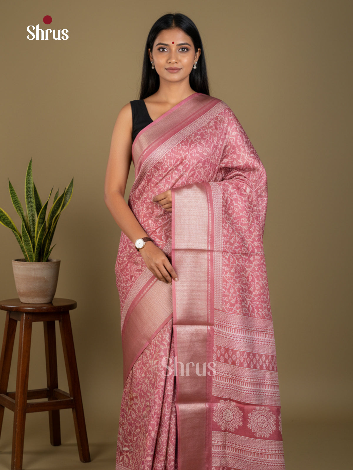 EBS16580 - Semi Crepe Saree - Shop on Shrus.com