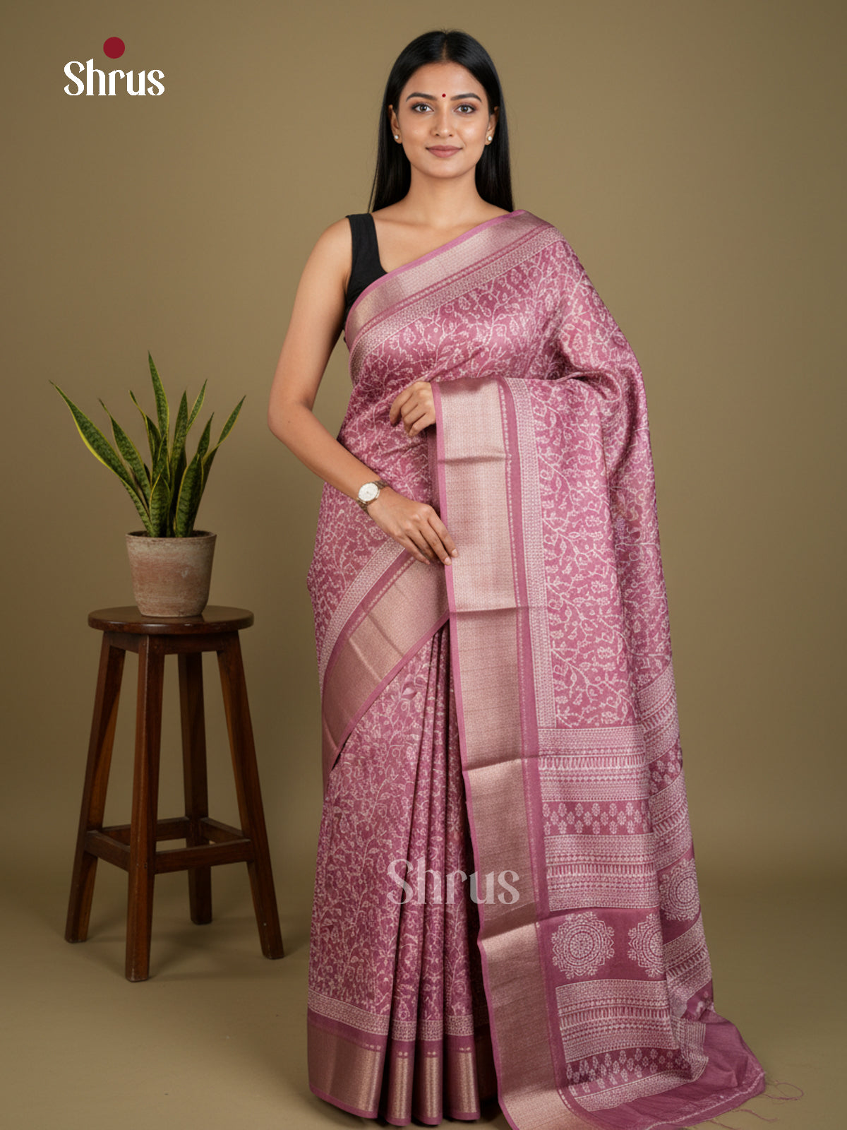 Semi Crepe Saree - EBS16582 - Shop on Shrus.com