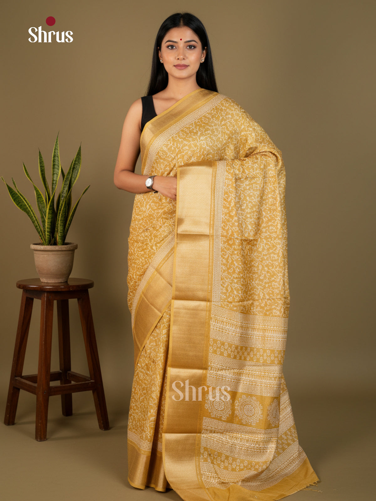 EBS16587 - Semi Crepe Saree - Shop on Shrus.com