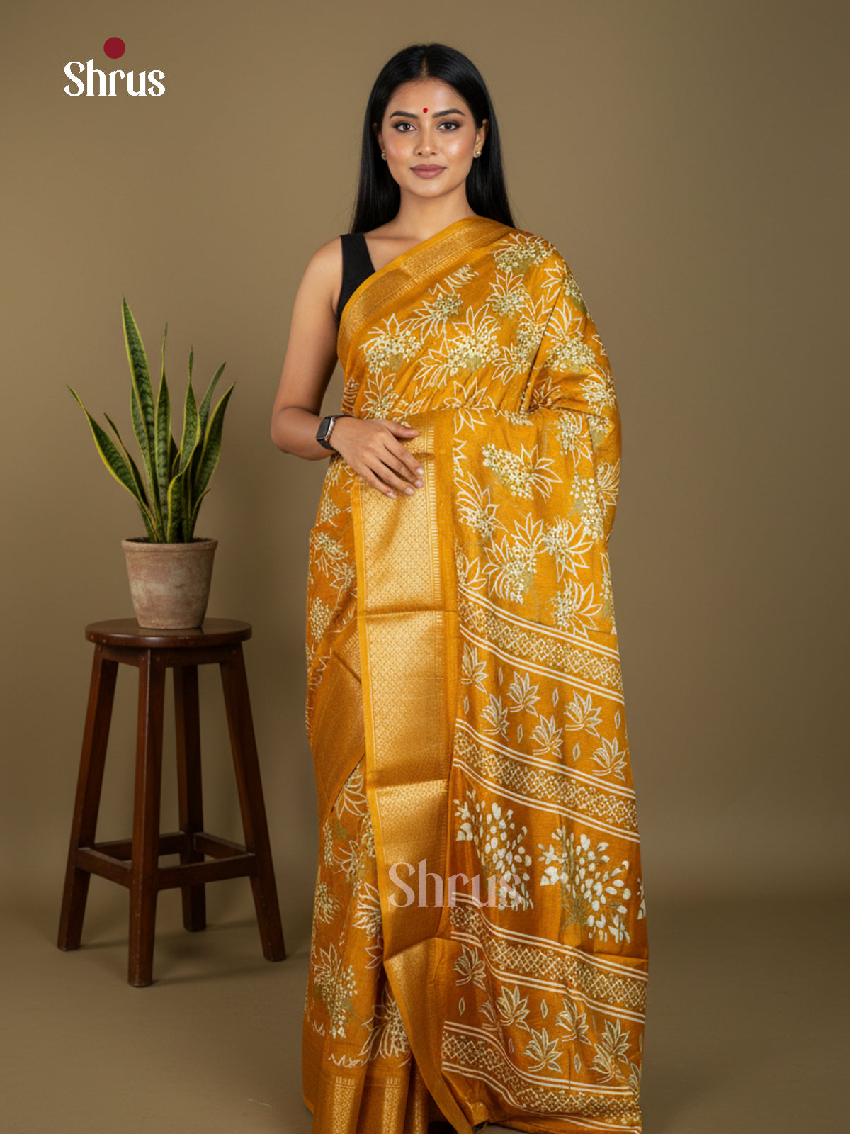 EBS16594 - Semi Crepe Saree - Shop on Shrus.com