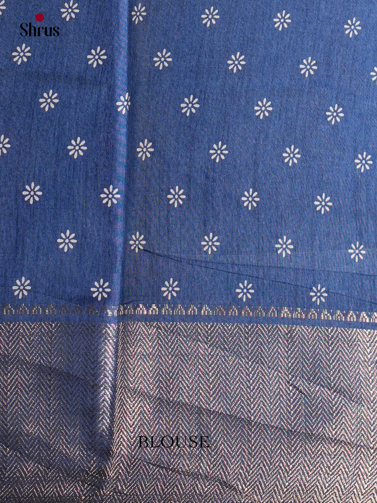 Blue- Semi Crepe Saree- EBS16602 - Shop on Shrus.com