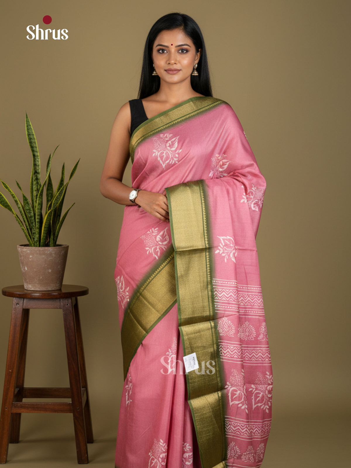EBS16612 - Semi Crepe Saree - Shop on Shrus.com