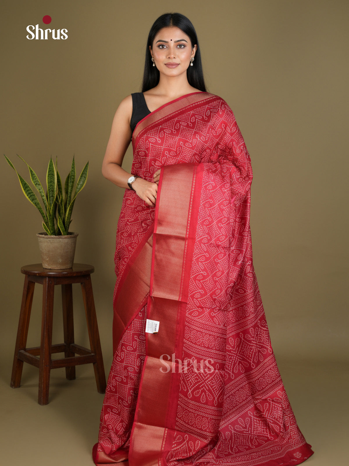 Semi Crepe Saree - EBS16616 - Shop on Shrus.com
