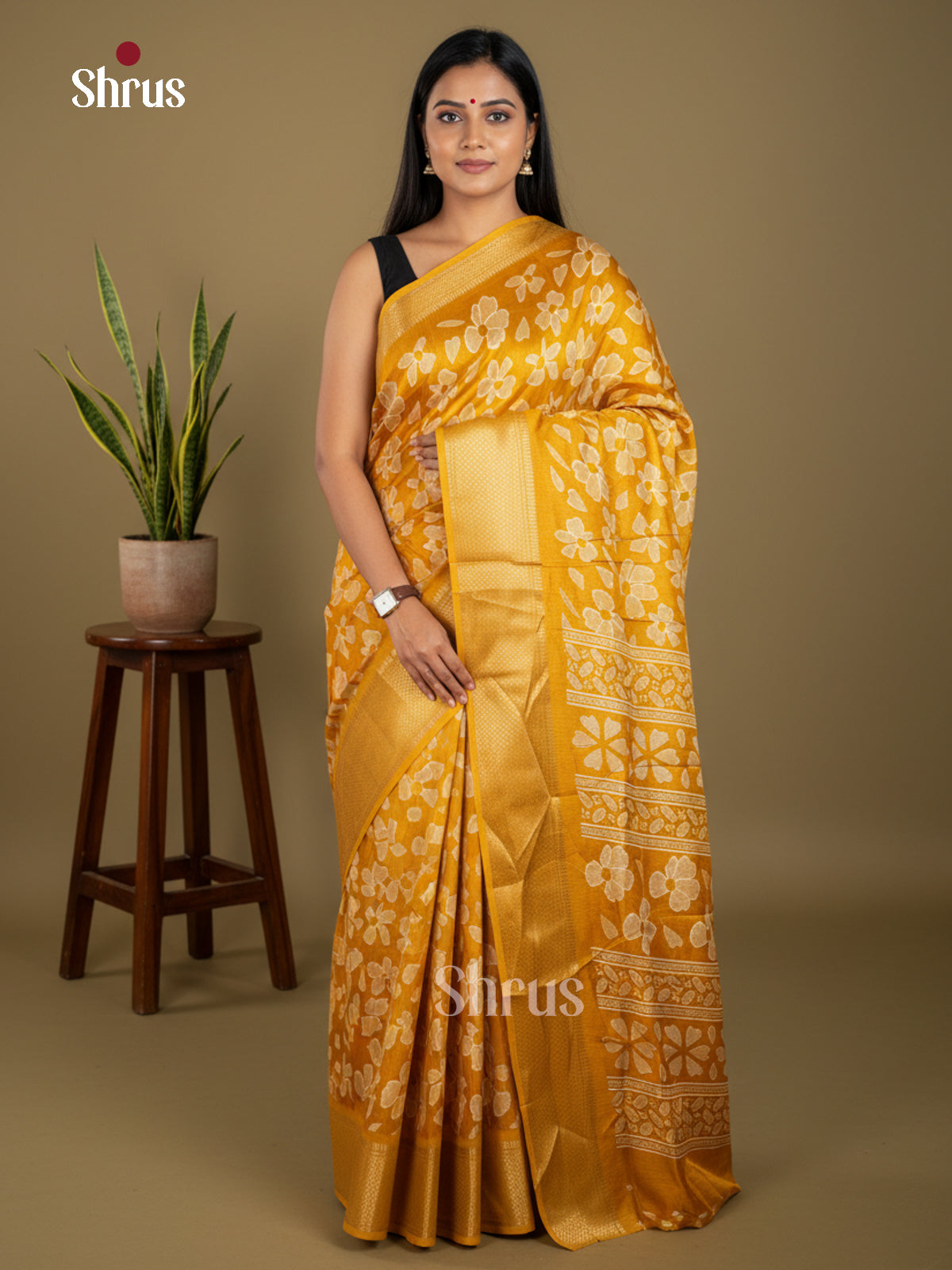 EBS16656 - Semi Crepe Saree - Shop on Shrus.com
