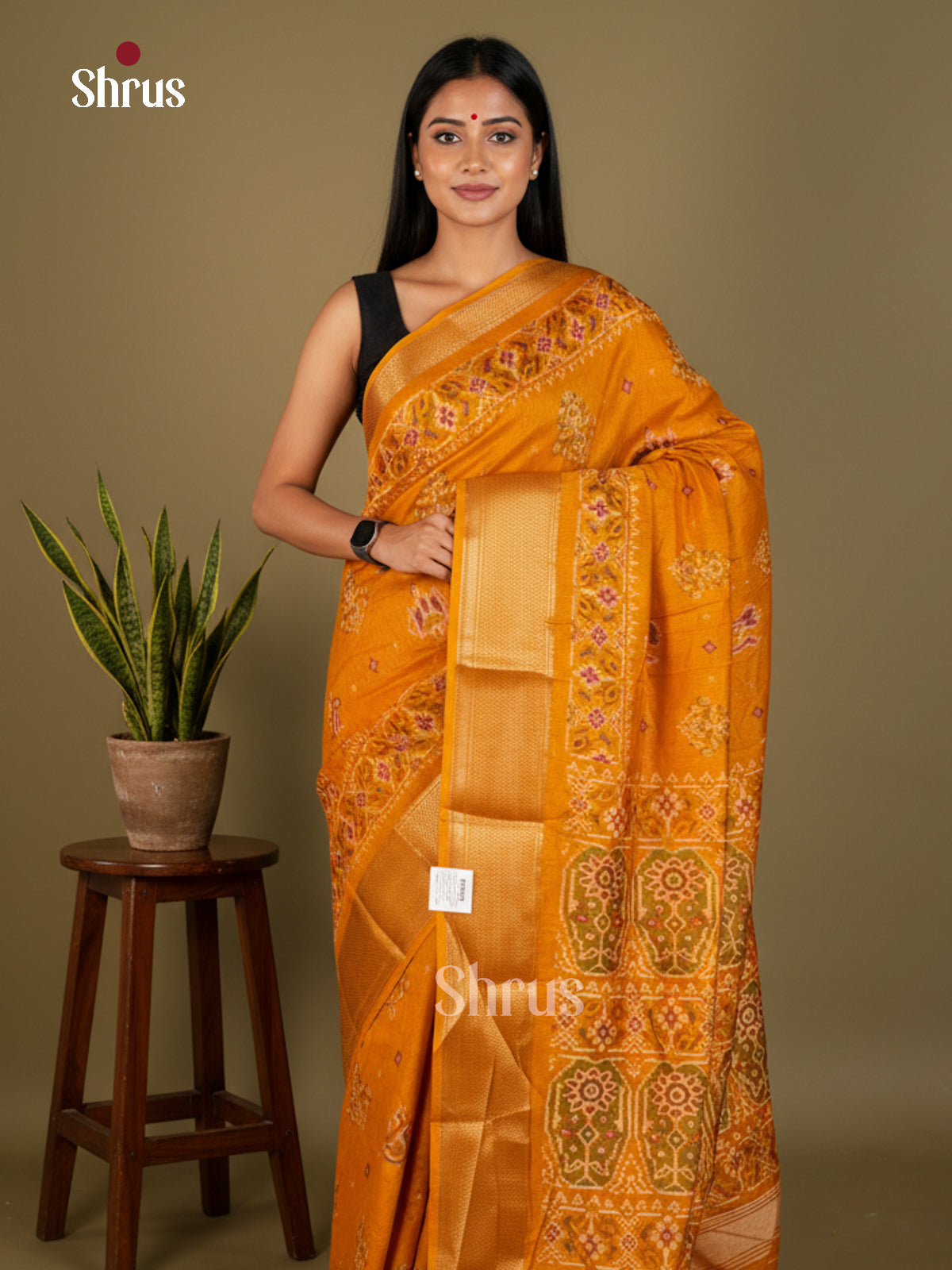 EBS16660 - Semi Crepe Saree - Shop on Shrus.com