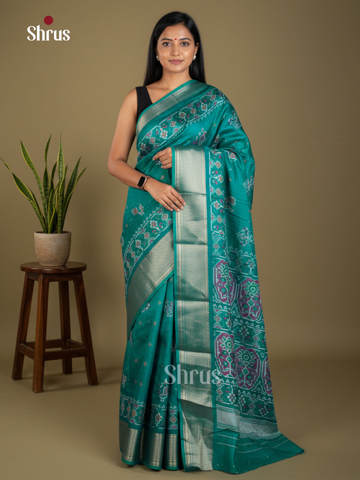 EBS16662 - Semi Crepe Saree - Shop on Shrus.com
