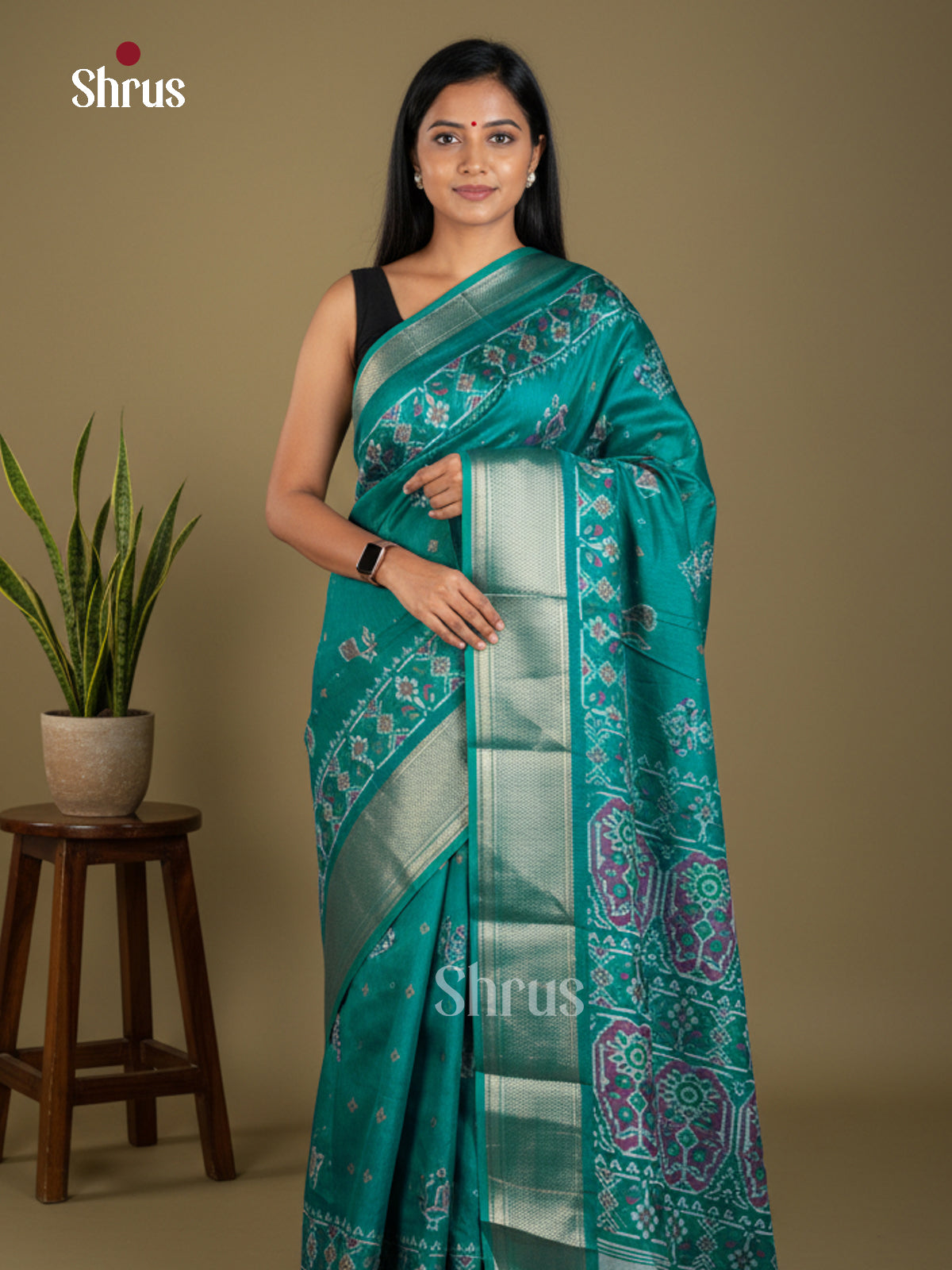 EBS16662 - Semi Crepe Saree - Shop on Shrus.com
