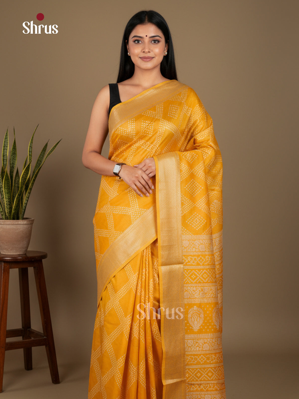 Semi Crepe Saree - EBS16671 - Shop on Shrus.com