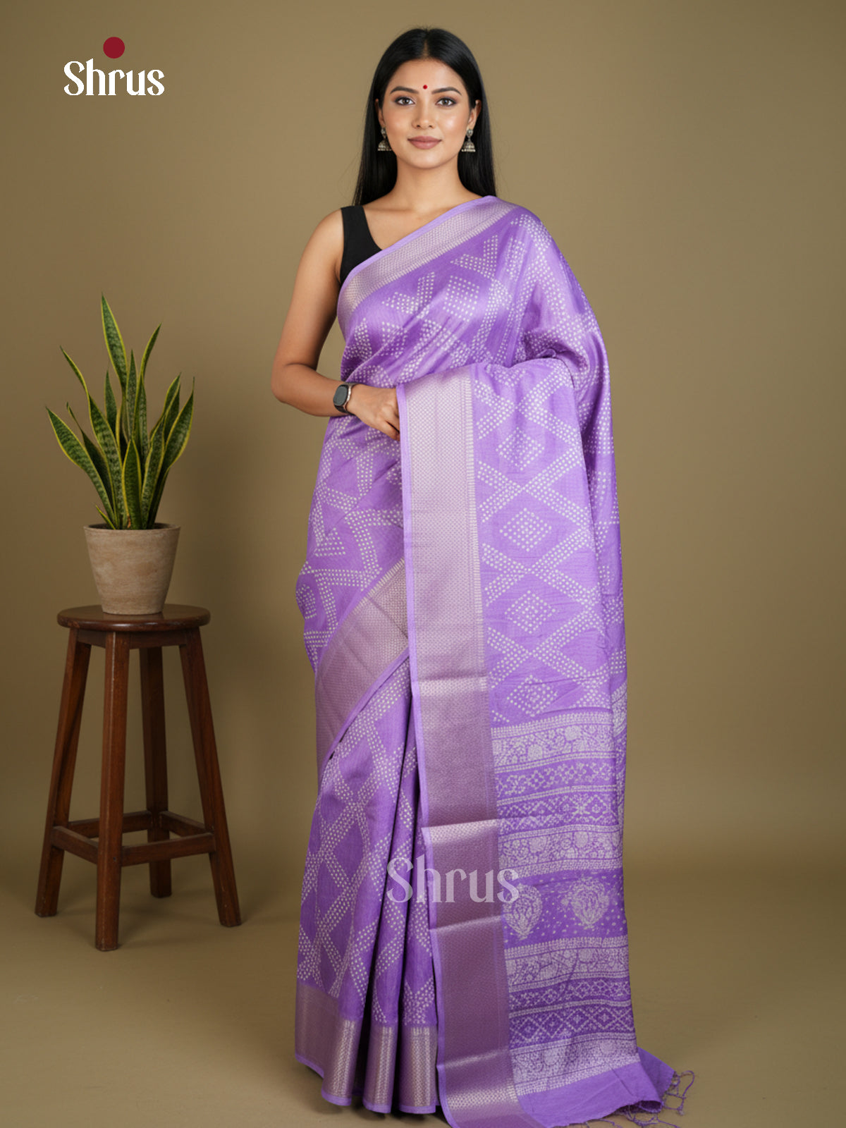 Semi Crepe Saree - EBS16674 - Shop on Shrus.com