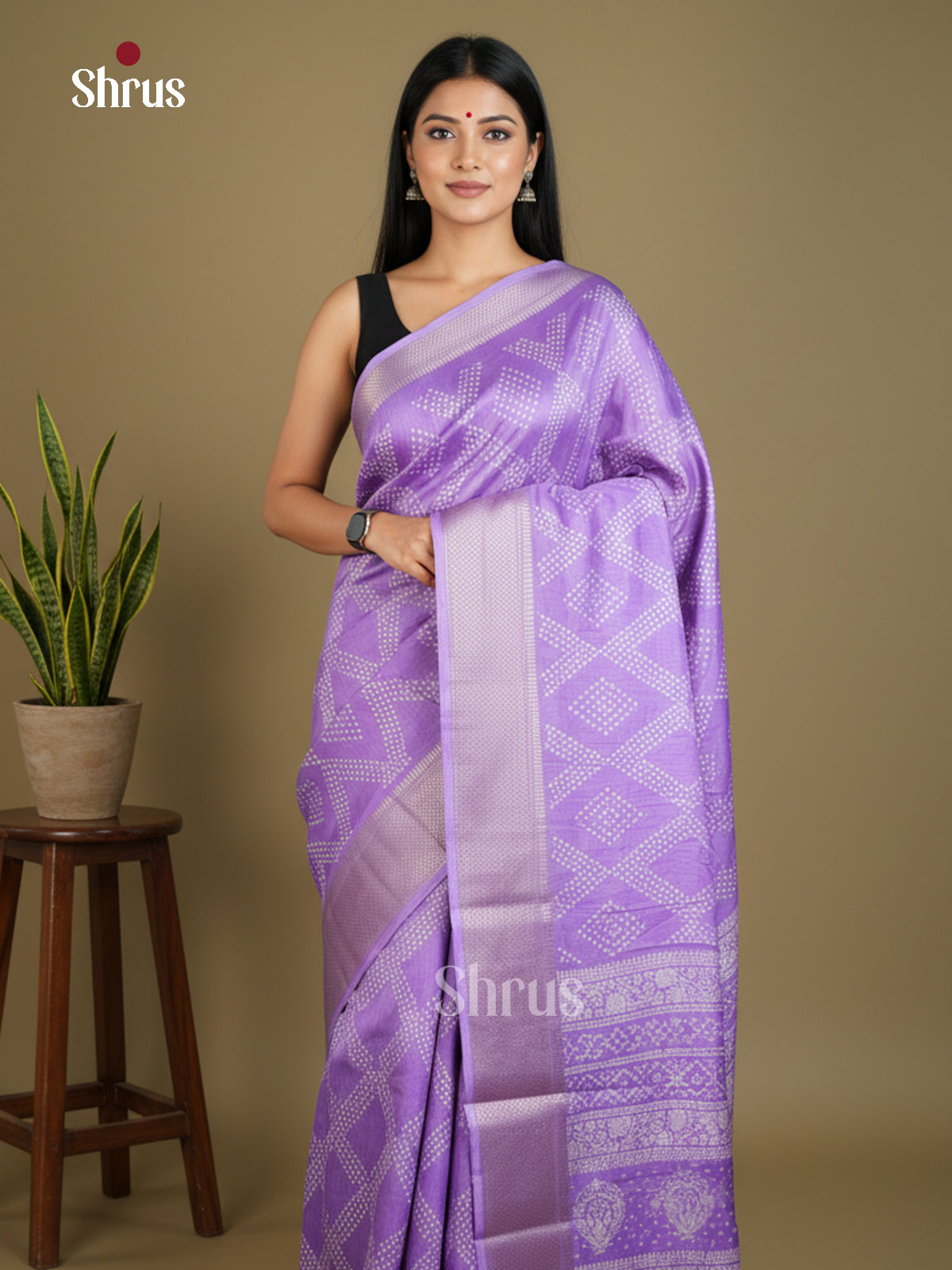 Semi Crepe Saree - EBS16674 - Shop on Shrus.com
