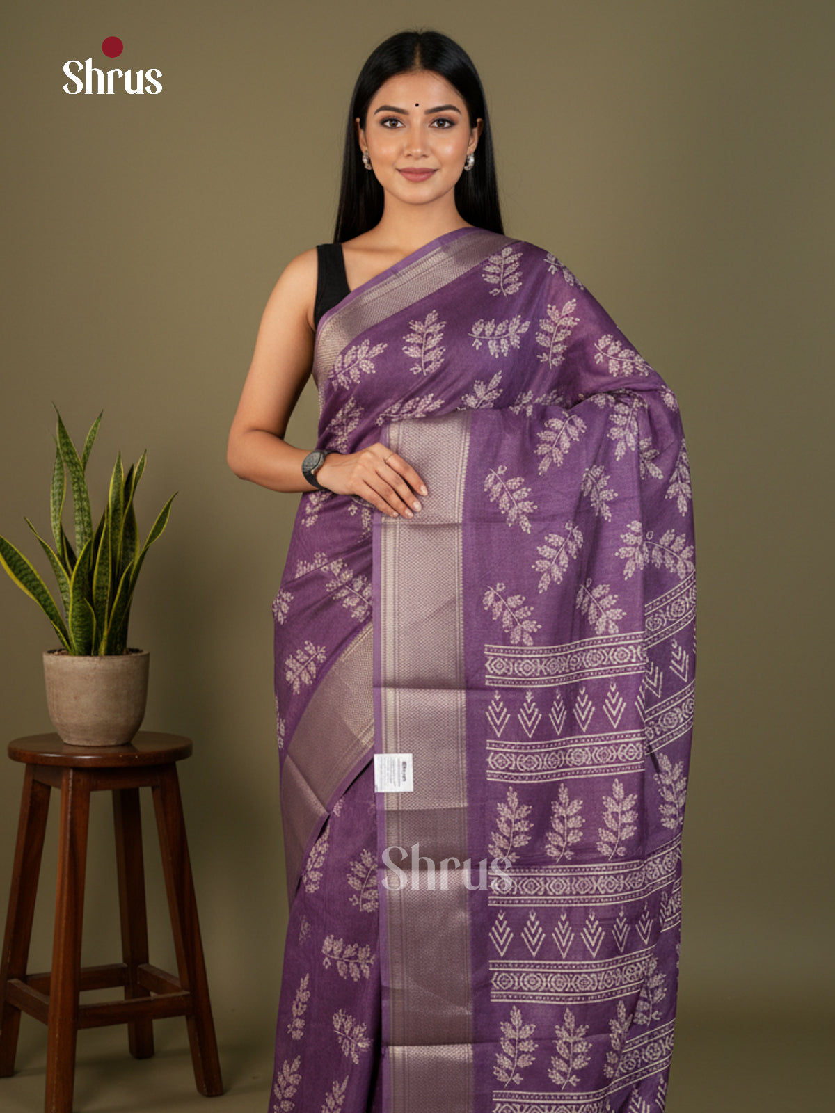 EBS16679 - Semi Crepe Saree - Shop on Shrus.com