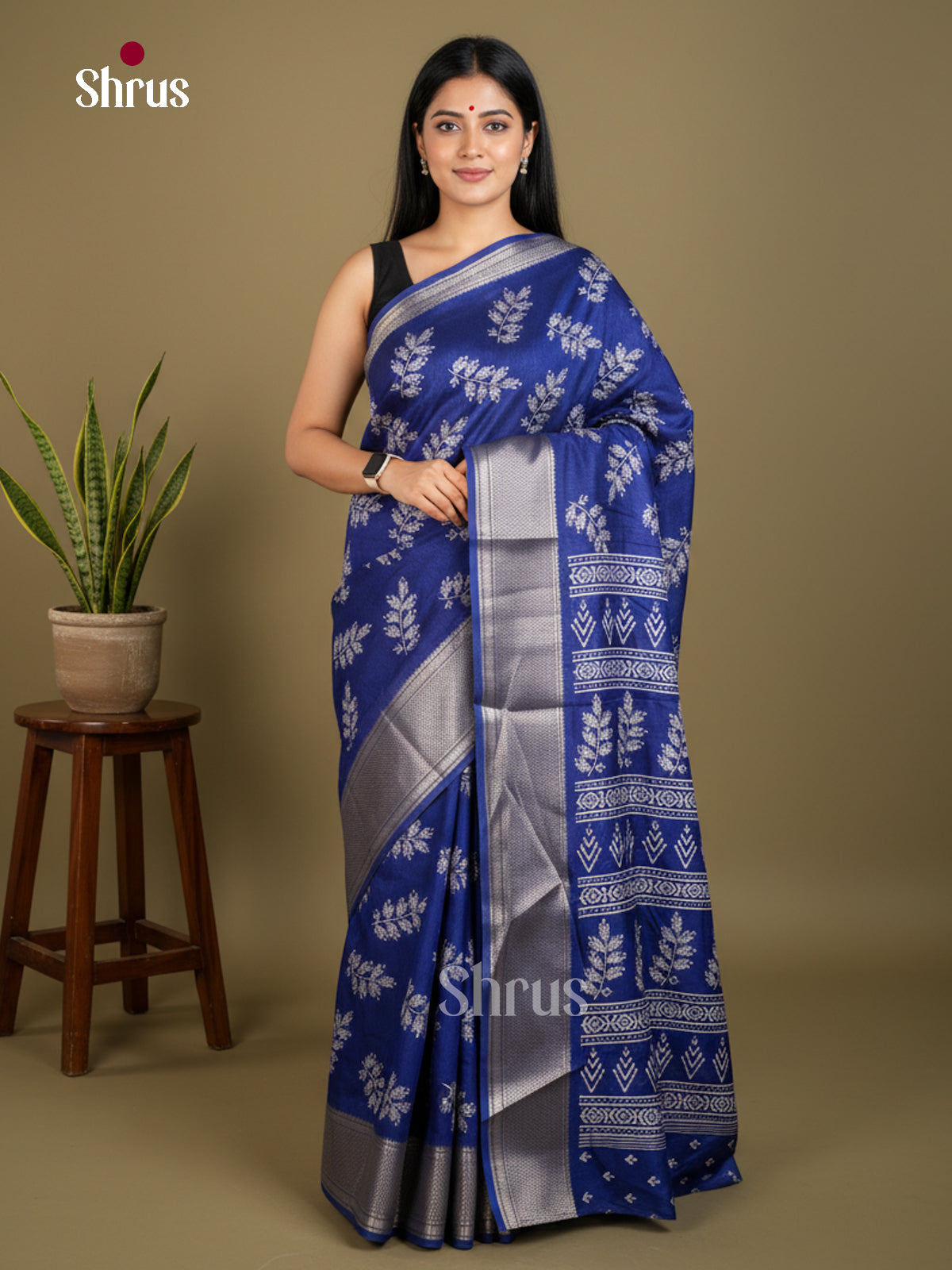 EBS16680 - Semi Crepe Saree - Shop on Shrus.com