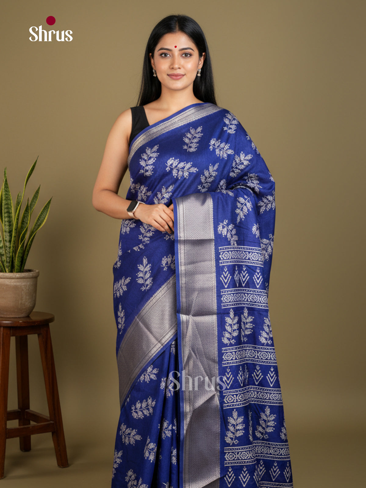 EBS16680 - Semi Crepe Saree - Shop on Shrus.com