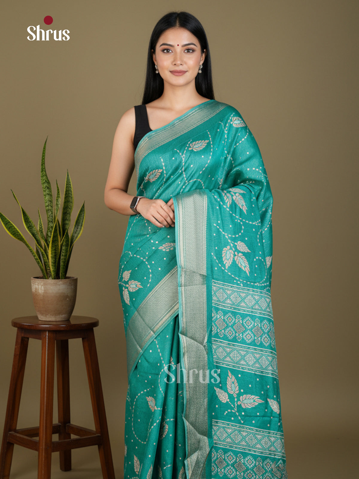 EBS16695 - Semi Crepe Saree - Shop on Shrus.com
