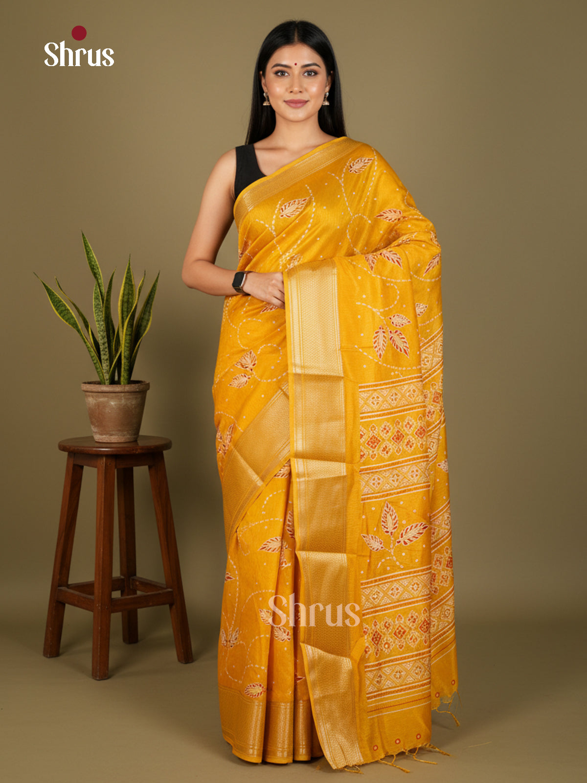 EBS16698 - Semi Crepe Saree - Shop on Shrus.com