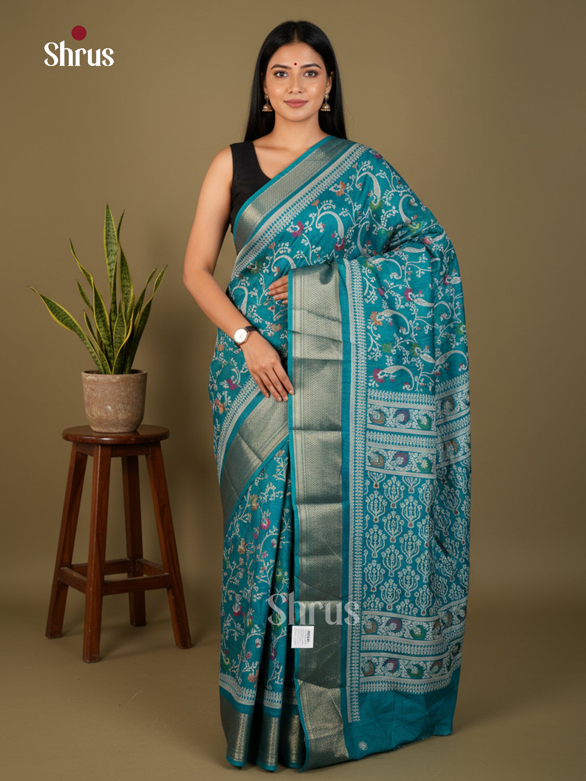 EBS16708 - Semi Crepe Saree - Shop on Shrus.com