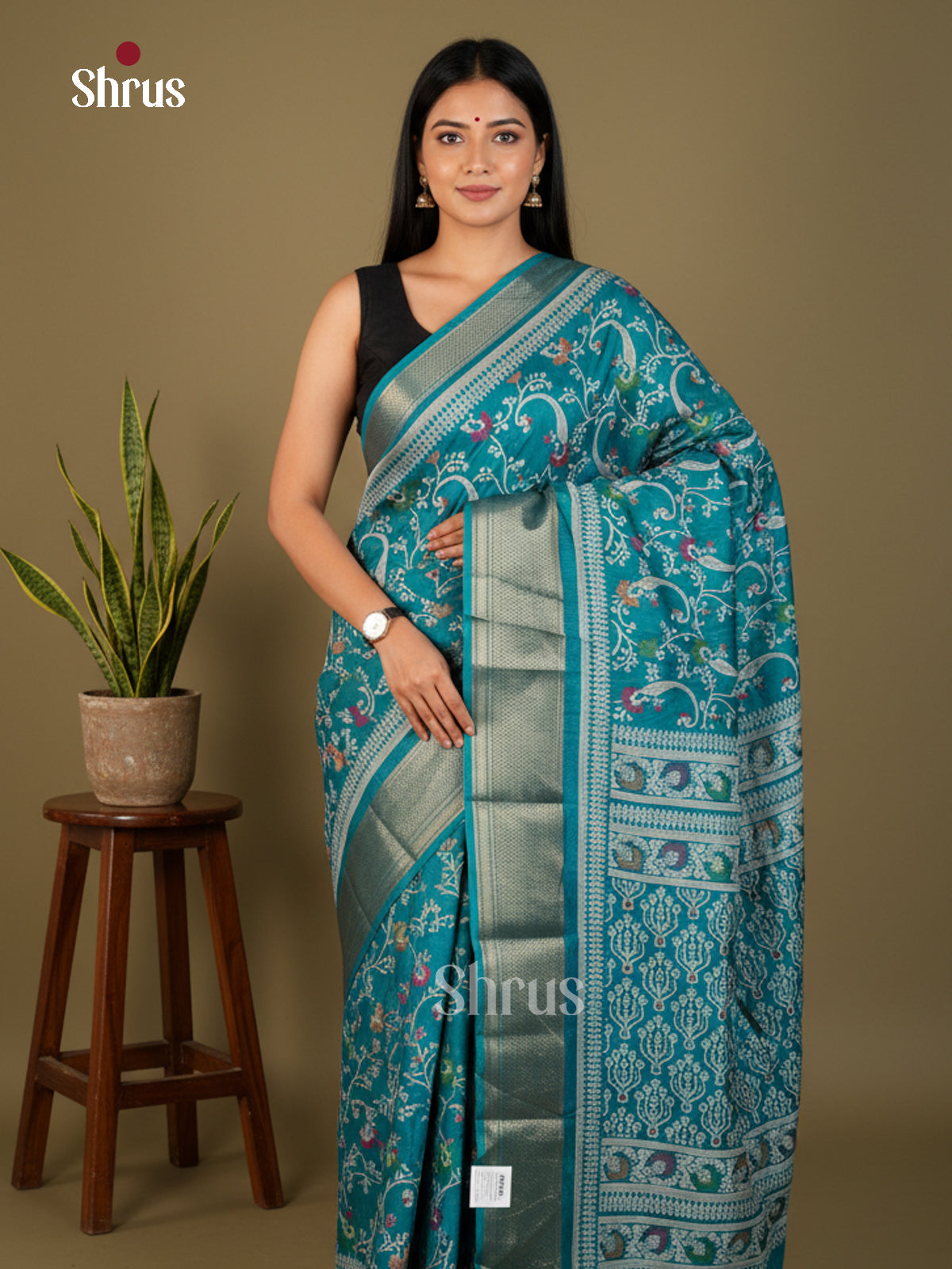 EBS16708 - Semi Crepe Saree - Shop on Shrus.com