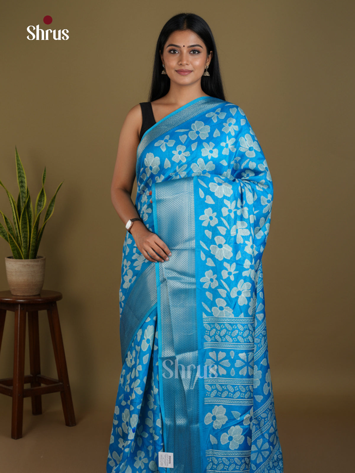 EBS16710 - Semi Crepe Saree - Shop on Shrus.com