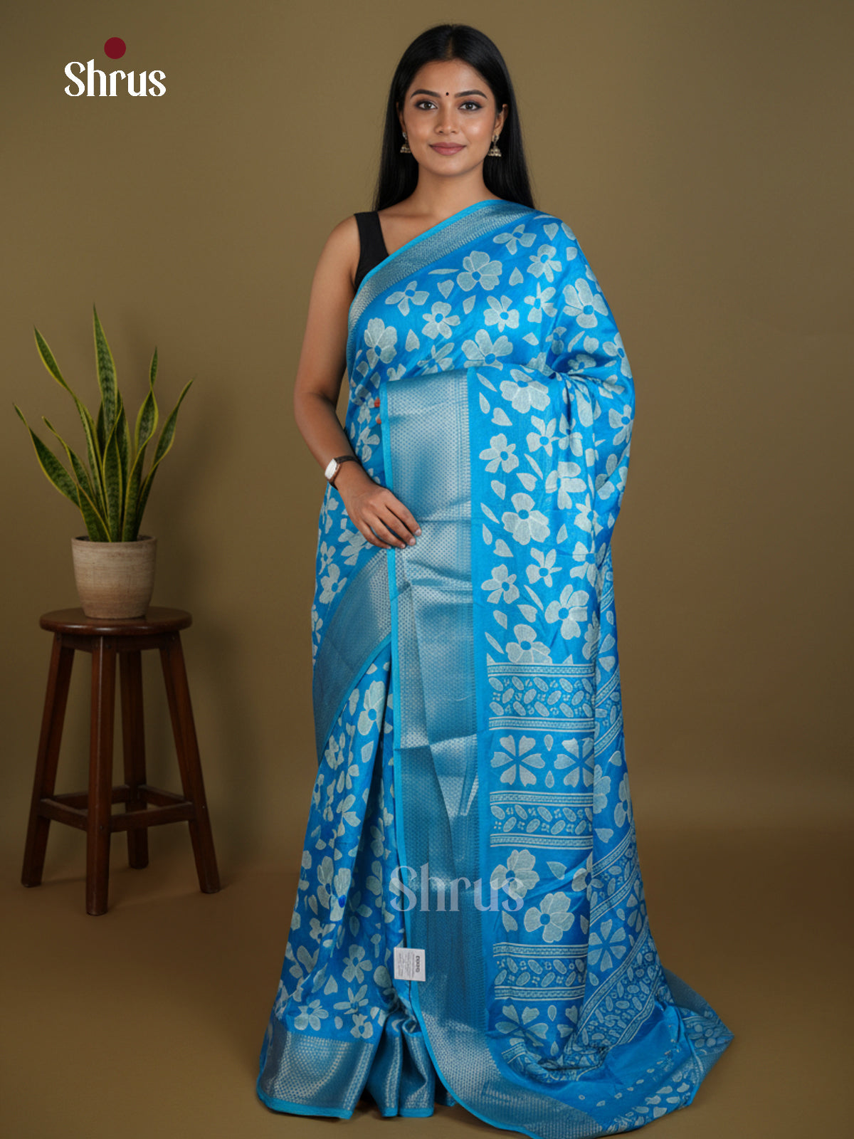 EBS16710 - Semi Crepe Saree - Shop on Shrus.com