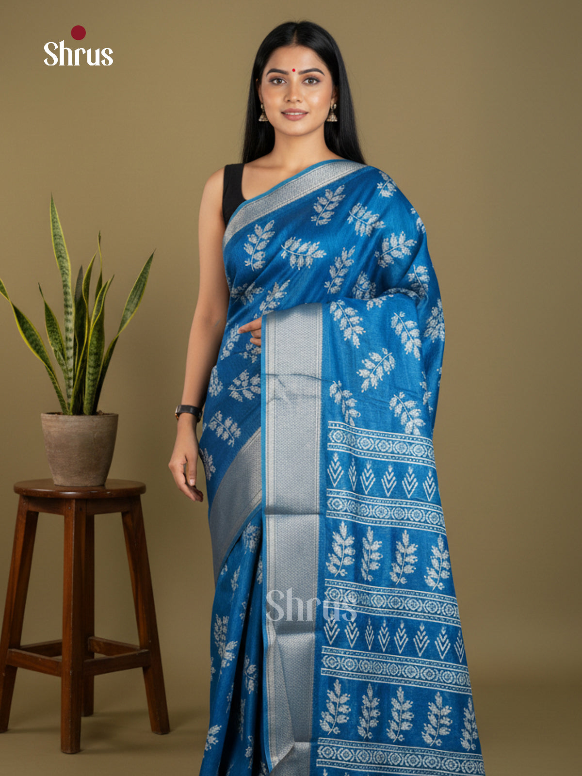 EBS16715 - Semi Crepe Saree - Shop on Shrus.com