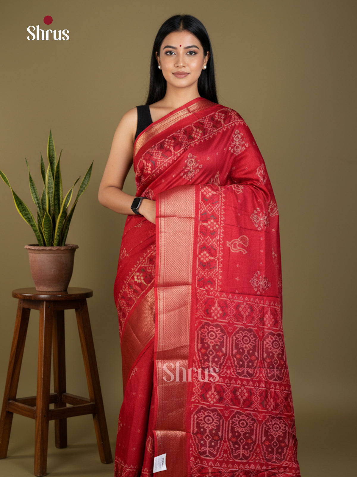 EBS16717 - Semi Crepe Saree - Shop on Shrus.com