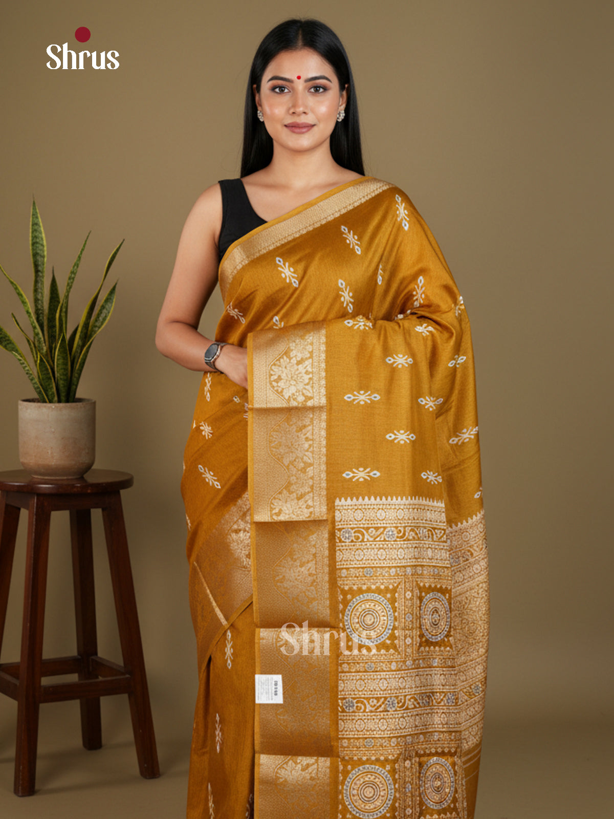 Semi Crepe Saree - EBS17042 - Shop on Shrus.com