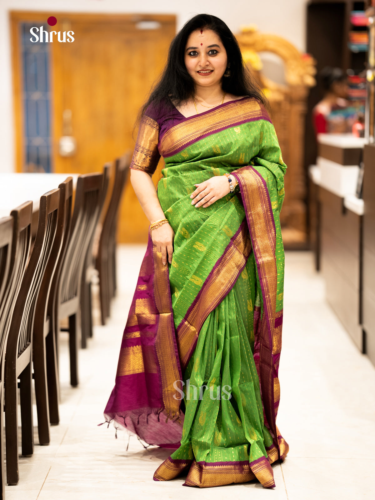 Kalyani Cotton Saree - EBS18054 - Shop on Shrus.com