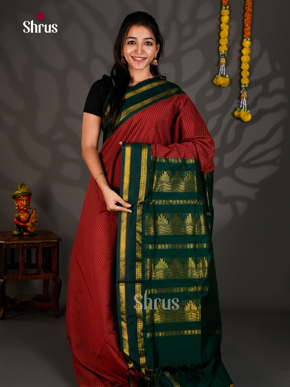 Kalyani Cotton Saree - EBS18091 - Shop on Shrus.com